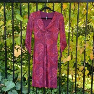 Laundry Paisley bell sleeve dress.